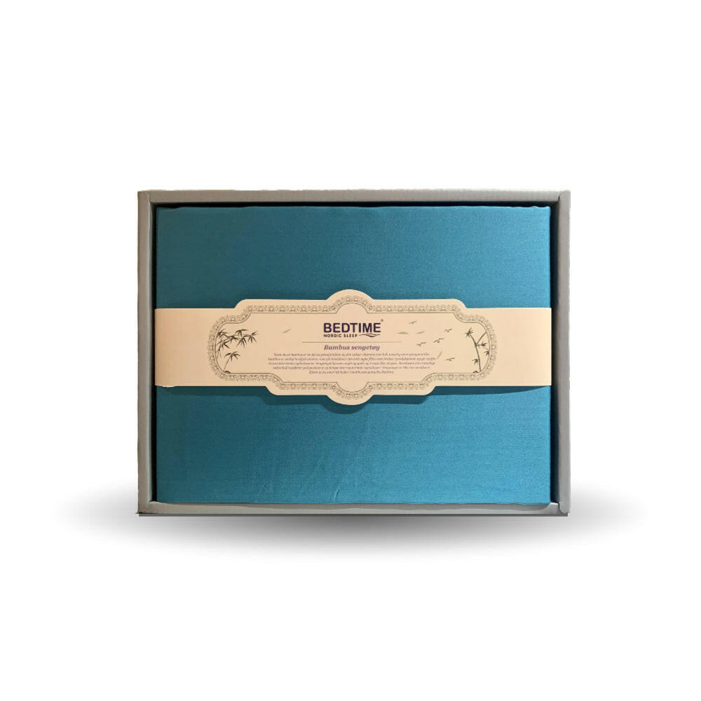 Bambus Laken Petrolgrønn Bedtime.no.