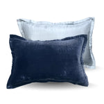 Silkevelour putetrekk Oxford Blue 40×60 cm Bedtime.no.