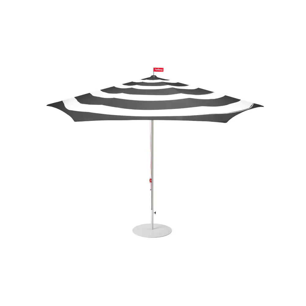 Fatboy Parasoll stripesol anthracite incl. base light grey Bedtime.no.