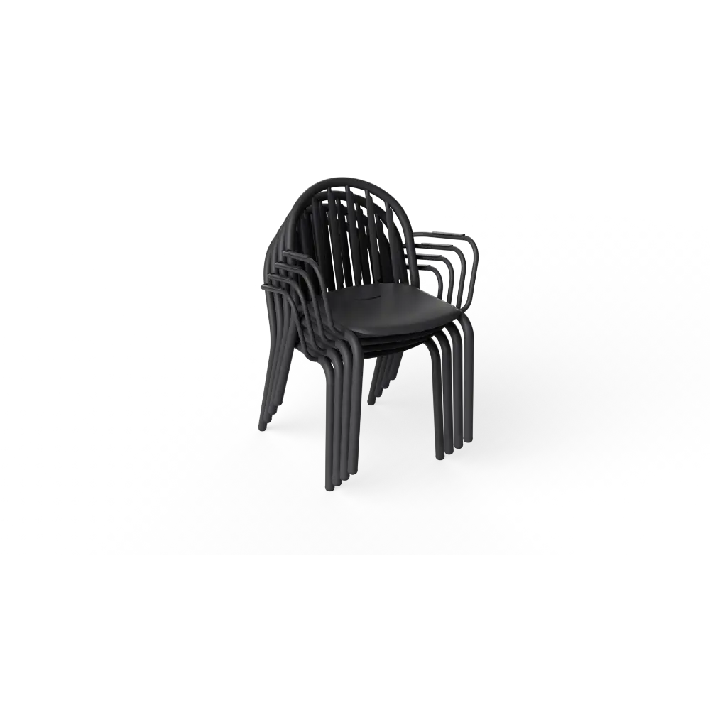 Fatboy Hagestol med Armlener Fred's set anthracite (4 pcs) Bedtime.no.