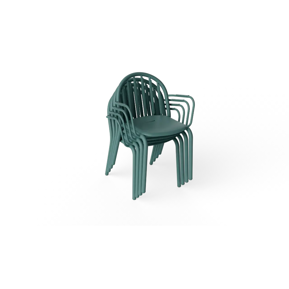 Fatboy Hagestol med Armlener Fred's set dark sage (4 pcs) Bedtime.no.