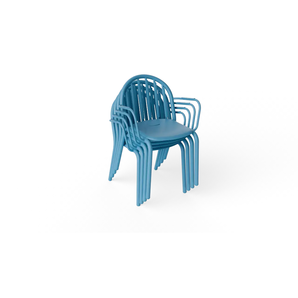 Fatboy Hagestol med Armlener Fred's set wave blue (4 pcs) Bedtime.no.