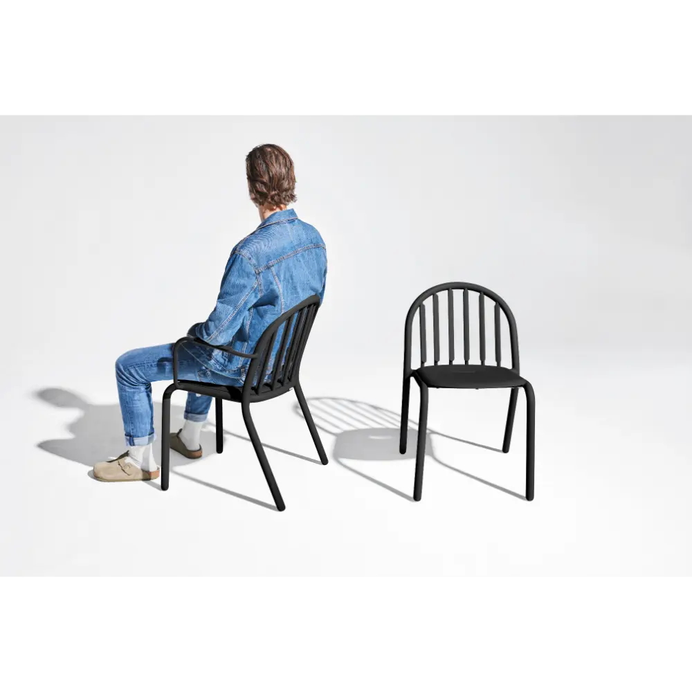 Fatboy Hagestol med Armlener Fred's set anthracite (2 pcs) Bedtime.no.