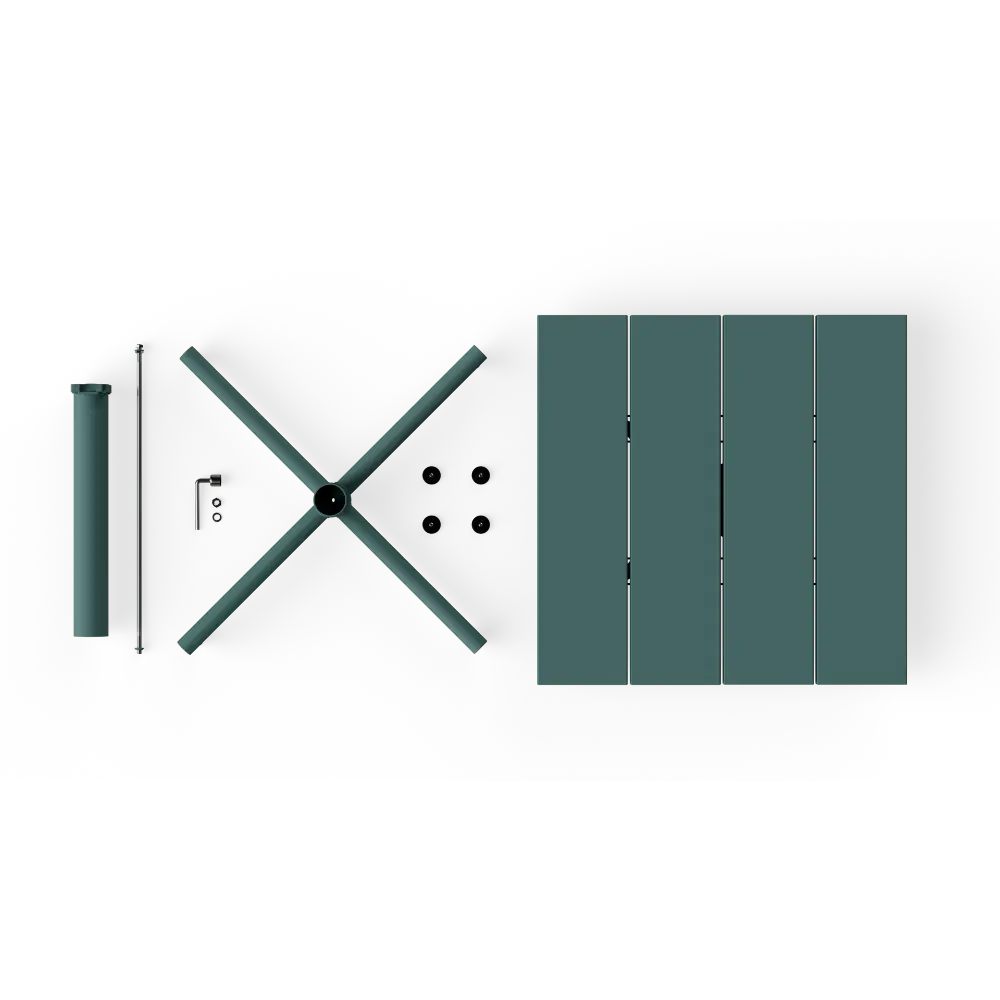 Fatboy Hagebord Fred's square bistreau dark sage Bedtime.no.