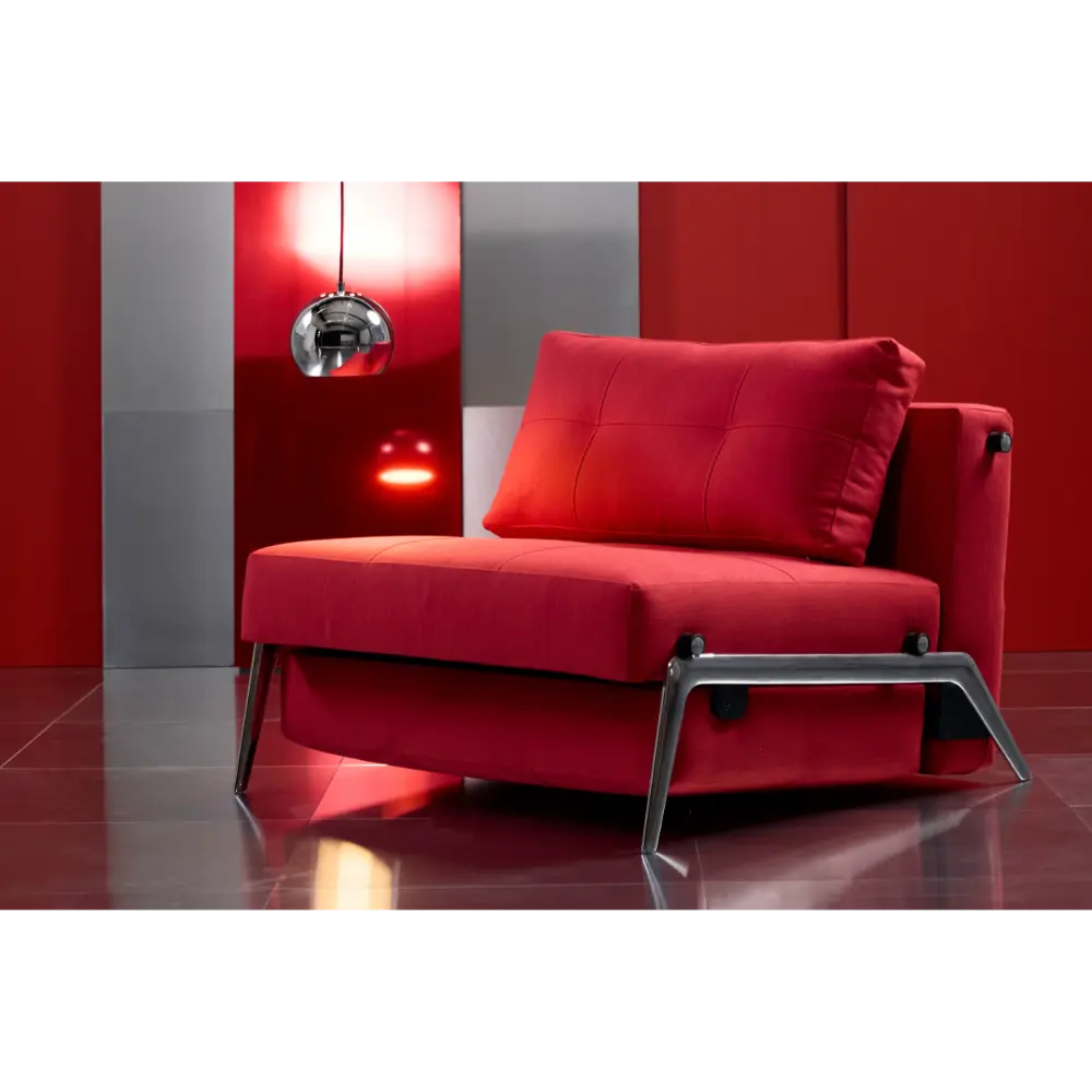 Stol Cubed 02 med Aluminiums Ben fra Innovation Living Bedtime.no.