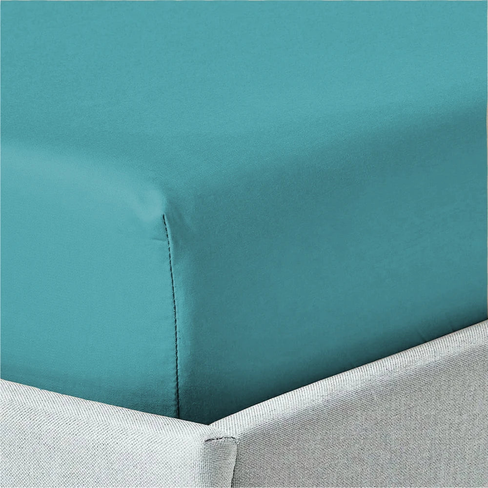 Bambus Laken Petrolgrønn Bedtime.no.