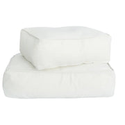 S floor cushion - white raffia (cover removable) Bedtime.no.