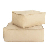 S floor cushion - beige raffia Bedtime.no.