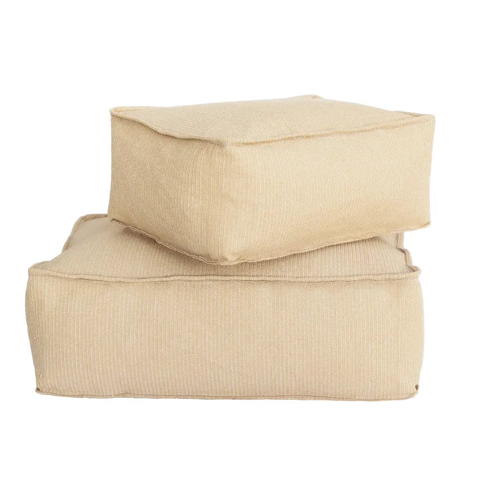 S floor cushion - beige raffia Bedtime.no.