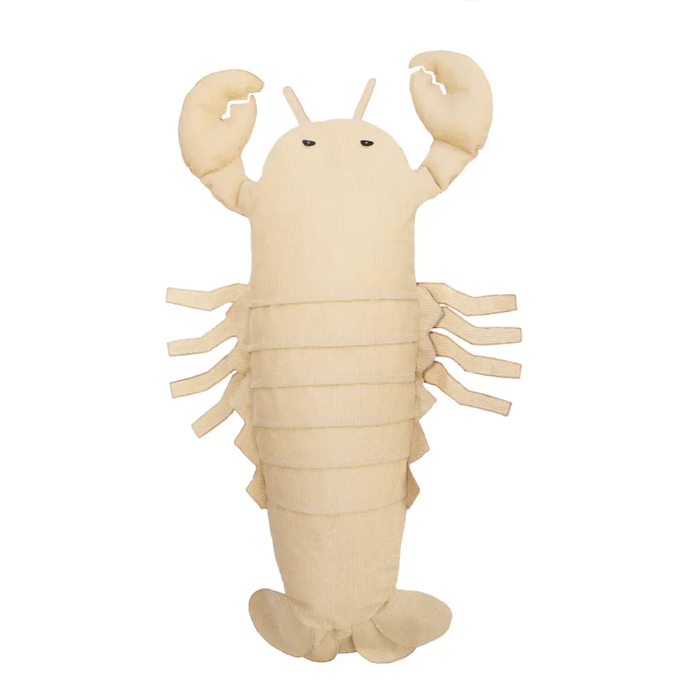 Sakkosekk XL Lobster - beige raffia Bedtime.no.