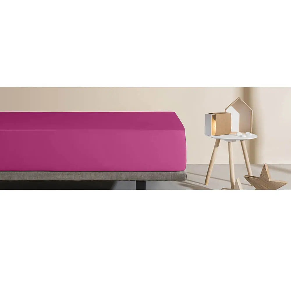 Respira Vanntett og pustende laken, mørk rosa 60x120 Bedtime.no.