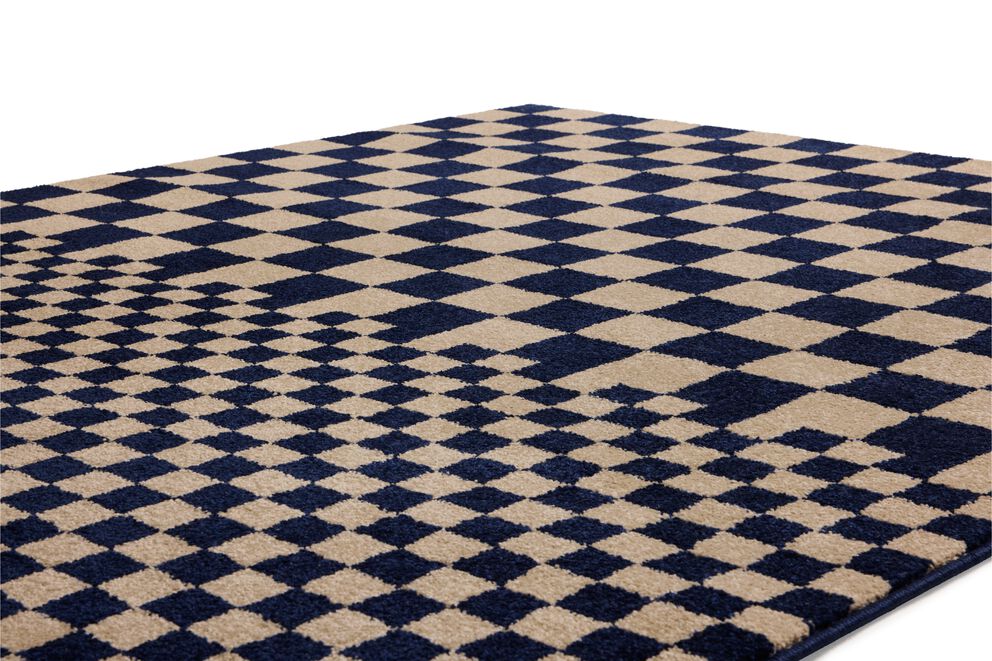 Fatboy Teppe Petit Square Affair blue-beige