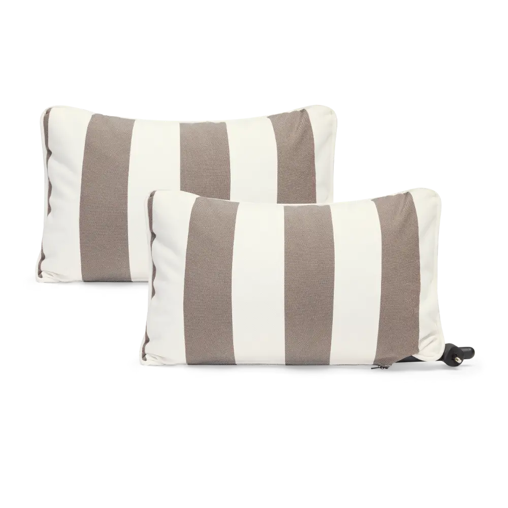 Fatboy paletti armrest set stripe cacao Bedtime.no.
