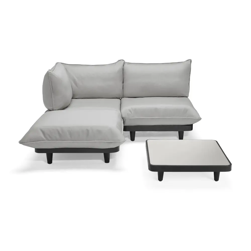 Fatboy Utesofa paletti set medium royal wolf grey incl. table Bedtime.no.