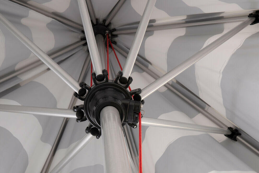 Fatboy Parasoll Stripesol Wave Blue incl. base black Bedtime.no.