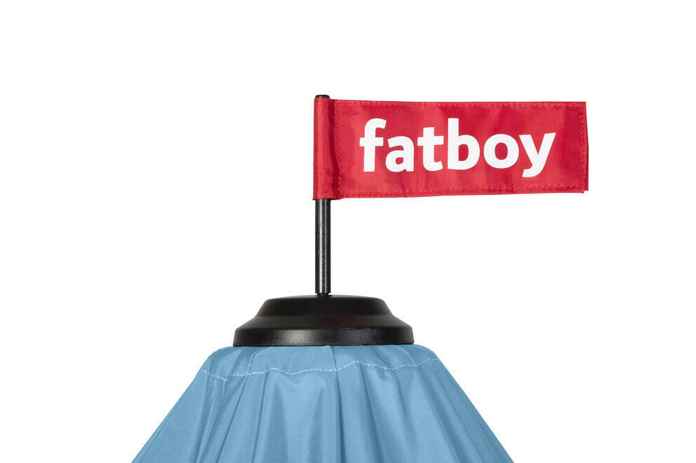 Fatboy Parasoll Stripesol Wave Blue incl. base black Bedtime.no.
