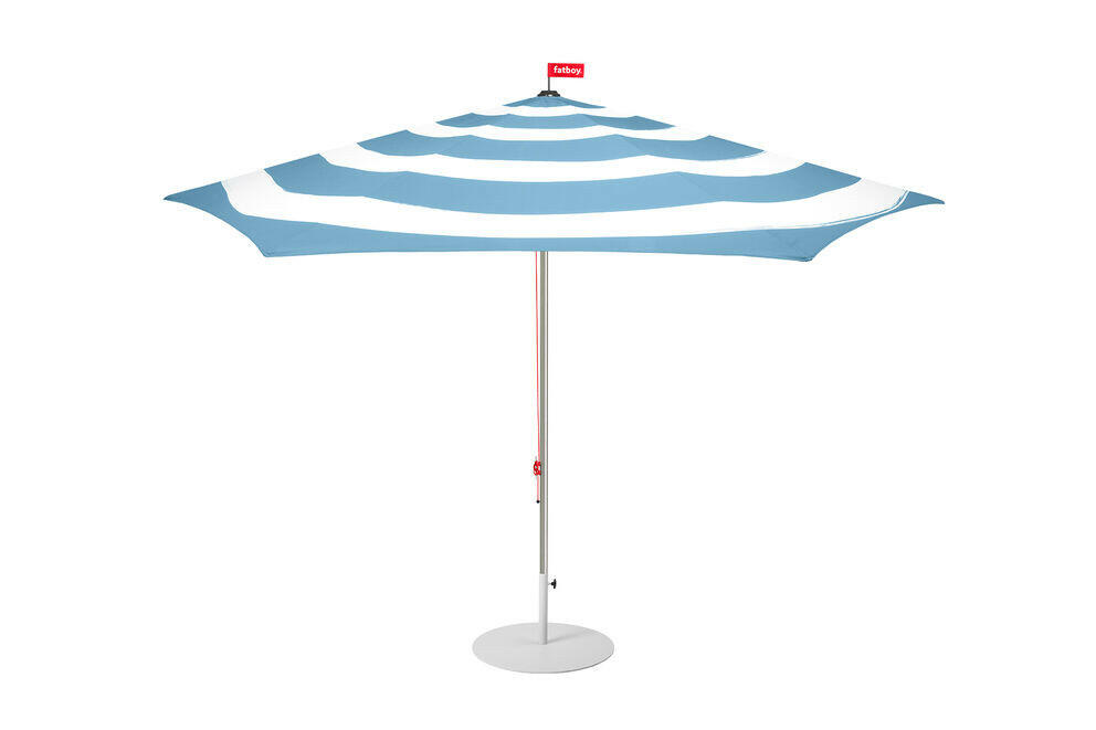 Fatboy Parasoll stripesol wave blue incl. base light grey Bedtime.no.