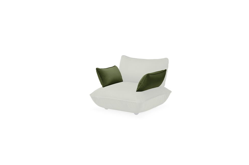 Fatboy Sofa Sumo Armrest Velvet Recycled deep green