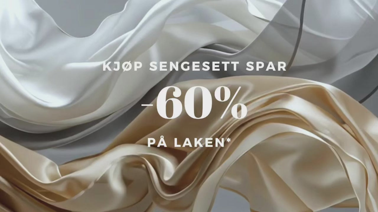 Last inn video: Kjøp sengesett og spar 60 prosent på laken hos Bedtime