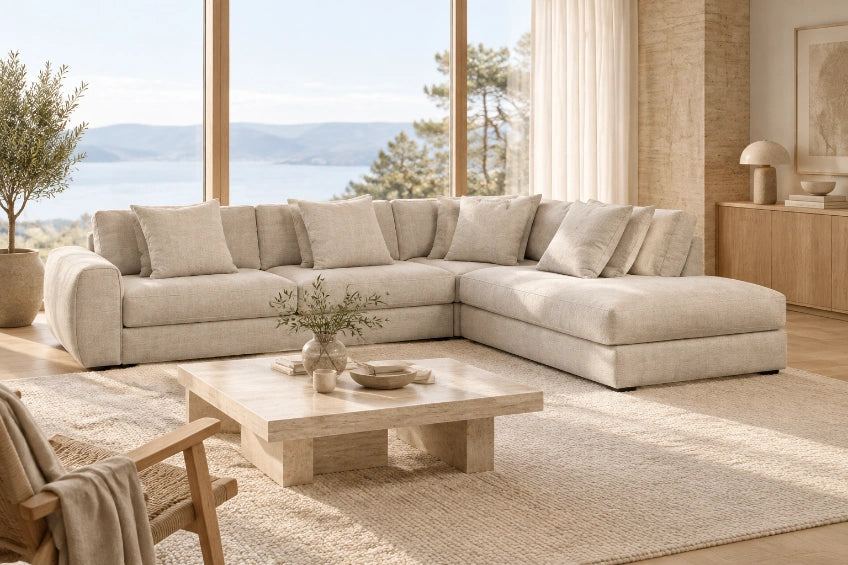 Sovesofa Sweet 3-seter med åpen ende