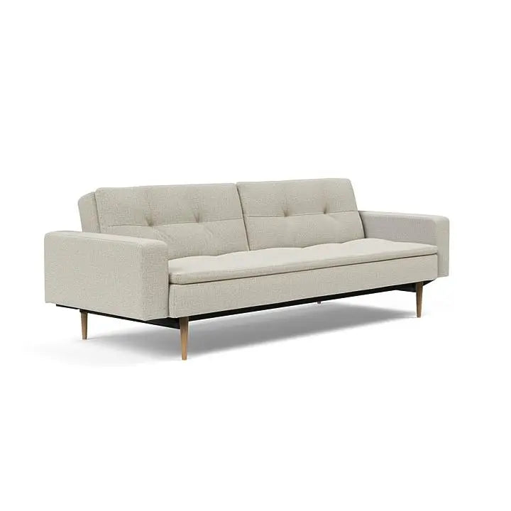 Sovesofa Dublexo med Armlener & Lys Styletto ben fra Innovation Living