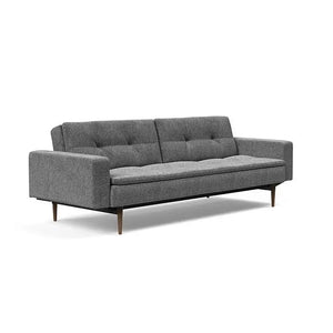 Sovesofa Dublexo med Armlener & Mørk Styletto ben