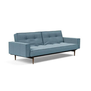Sovesofa Splitback med Armlener & Mørk Styletto ben