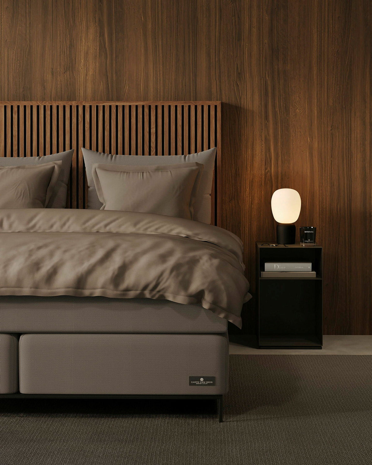 Härmanö kontinentalseng fra Carpe Diem Beds i soveromsmiljø