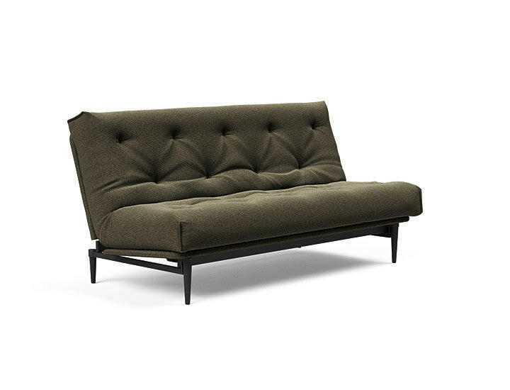 Sovesofa Colpus Sort Eik med Latex Madrass fra Innovation Living Innovation Living