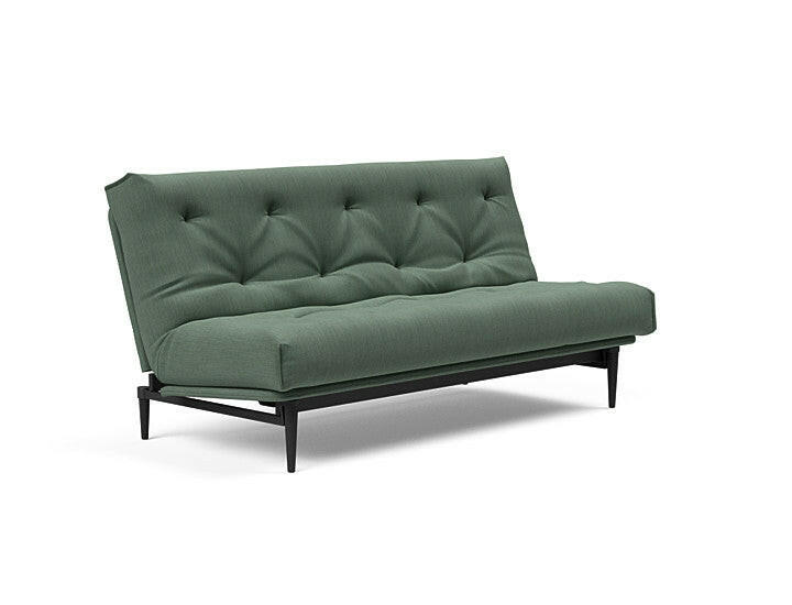 Sovesofa Colpus Sort Eik med Latex Madrass fra Innovation Living Bedtime.no.