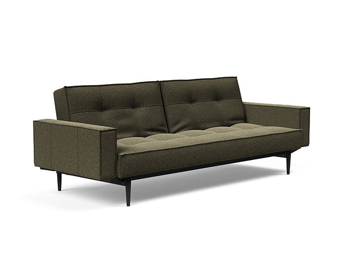 Sovesofa Splitback med Armlener & Sort Styletto ben fra Innovation Living