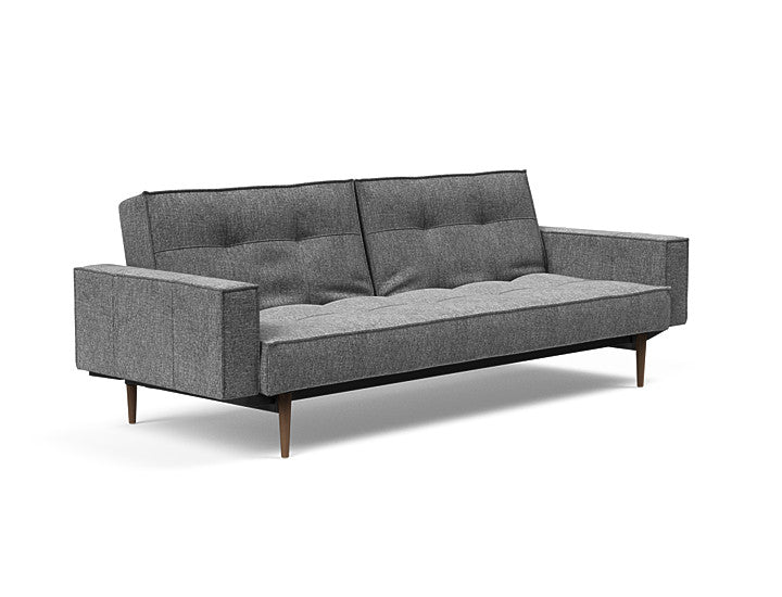 Sovesofa Splitback med Armlener & Mørk Styletto ben fra Innovation Living
