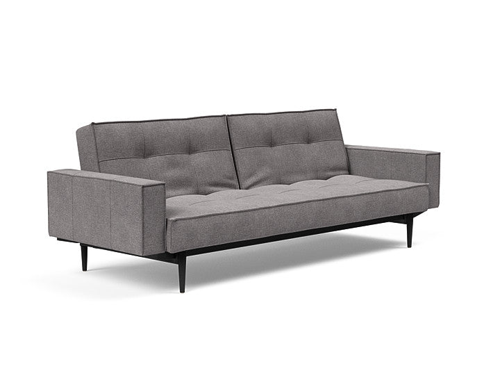 Sovesofa Splitback med Armlener & Sort Styletto ben fra Innovation Living