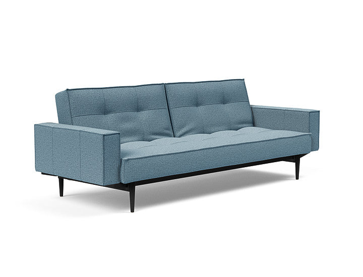Sovesofa Splitback med Armlener & Sort Styletto ben fra Innovation Living