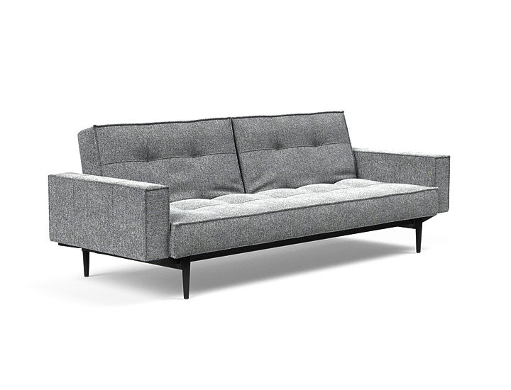 Sovesofa Splitback med Armlener & Sort Styletto ben fra Innovation Living