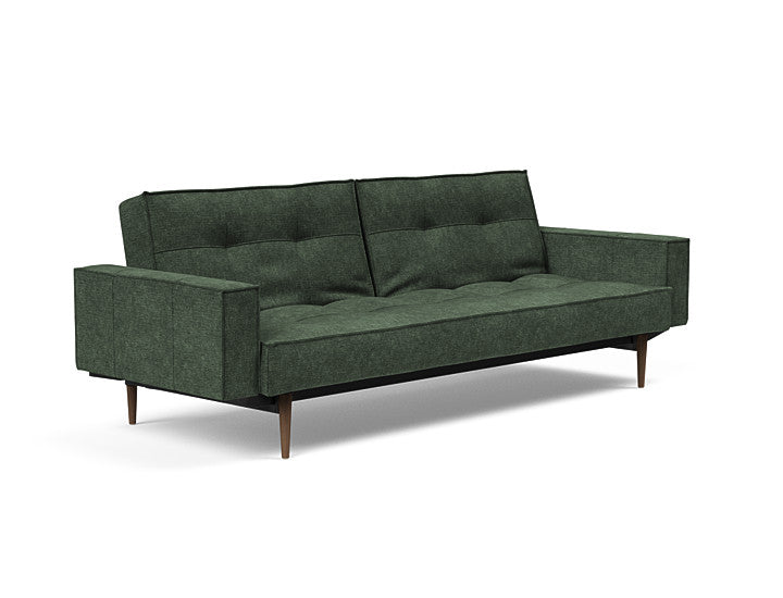 Sovesofa Splitback med Armlener & Mørk Styletto ben fra Innovation Living
