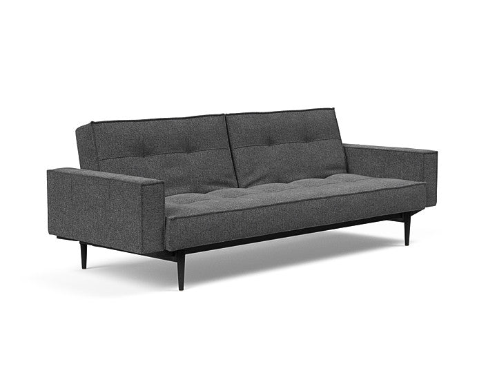 Sovesofa Splitback med Armlener & Sort Styletto ben fra Innovation Living