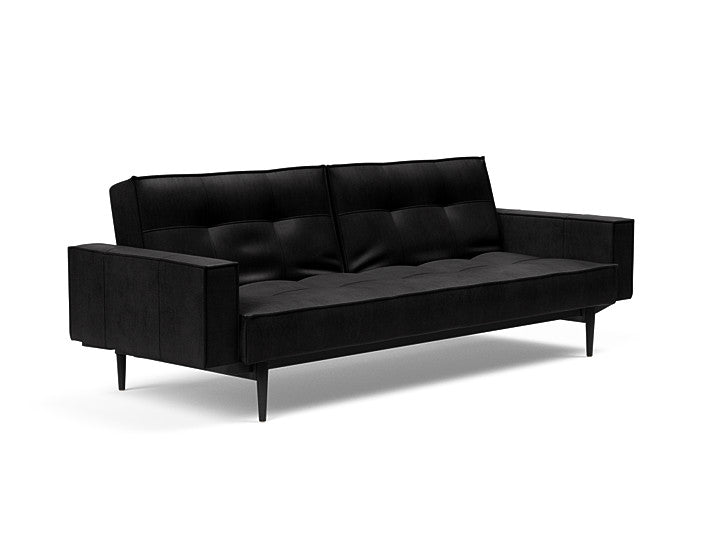 Sovesofa Splitback med Armlener & Sort Styletto ben fra Innovation Living