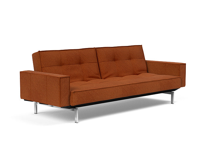 Sovesofa Splitback med Armlener & Krom ben fra Innovation Living