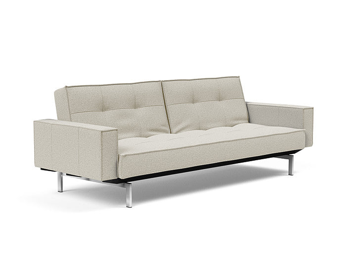 Sovesofa Splitback med Armlener & Krom ben fra Innovation Living
