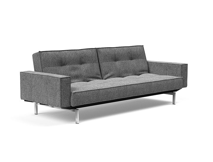 Sovesofa Splitback med Armlener & Krom ben fra Innovation Living
