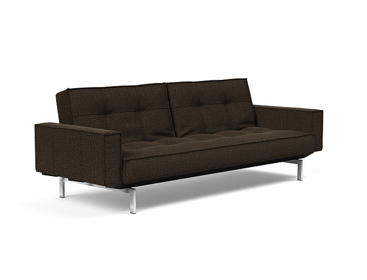 Sovesofa Splitback med Armlener & Krom ben fra Innovation Living
