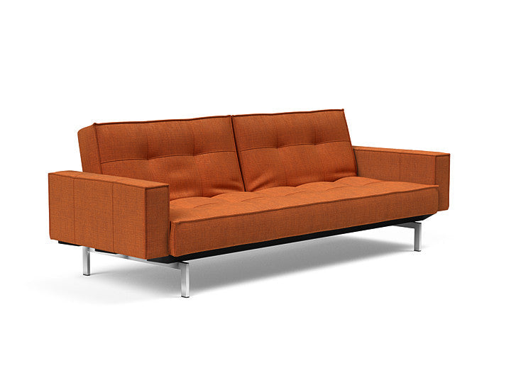 Sovesofa Splitback med Armlener & Krom ben fra Innovation Living