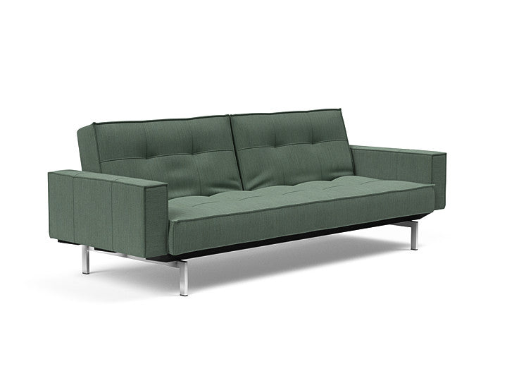 Sovesofa Splitback med Armlener & Krom ben fra Innovation Living