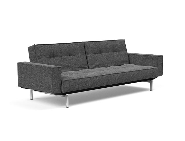 Sovesofa Splitback med Armlener & Krom ben fra Innovation Living