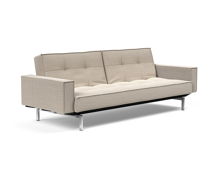 Sovesofa Splitback med Armlener & Krom ben fra Innovation Living