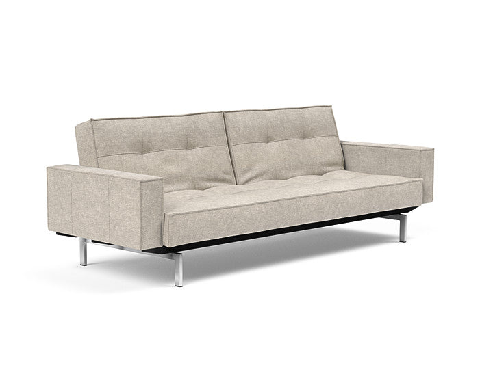 Sovesofa Splitback med Armlener & Krom ben fra Innovation Living