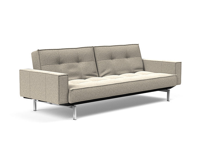 Sovesofa Splitback med Armlener & Krom ben fra Innovation Living