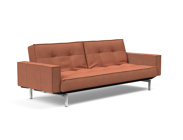 Sovesofa Splitback med Armlener & Krom ben fra Innovation Living