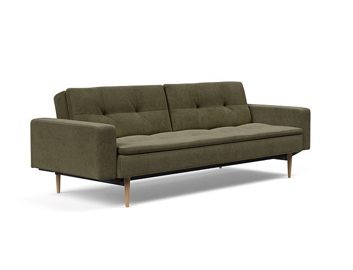 Sovesofa Dublexo med Armlener & Lys Styletto ben fra Innovation Living